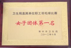卫生局直属单位职工羽毛球比赛